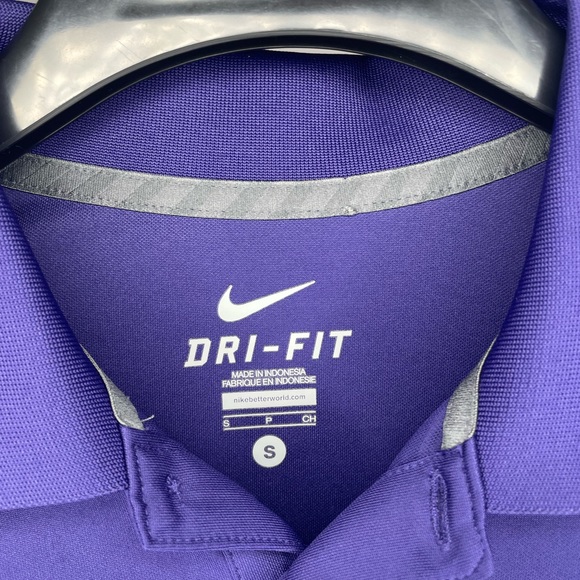 TCU Horned Frogs Nike Dri-Fit NCAA Golf Polo Shirt Logo Adult Size Small Men - Picture 2 of 5